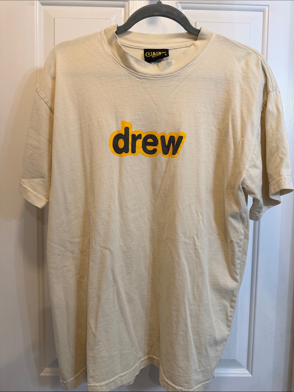 Drew House Men's Cream Logo T-Shirt